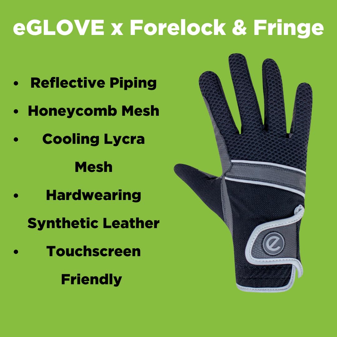 eGlove, eQUEST GripPro X-LITE Horse Riding Gloves, Lightweight, Breathable, Grippy Non-Slip Material, Comfort Mesh Back - Image 3