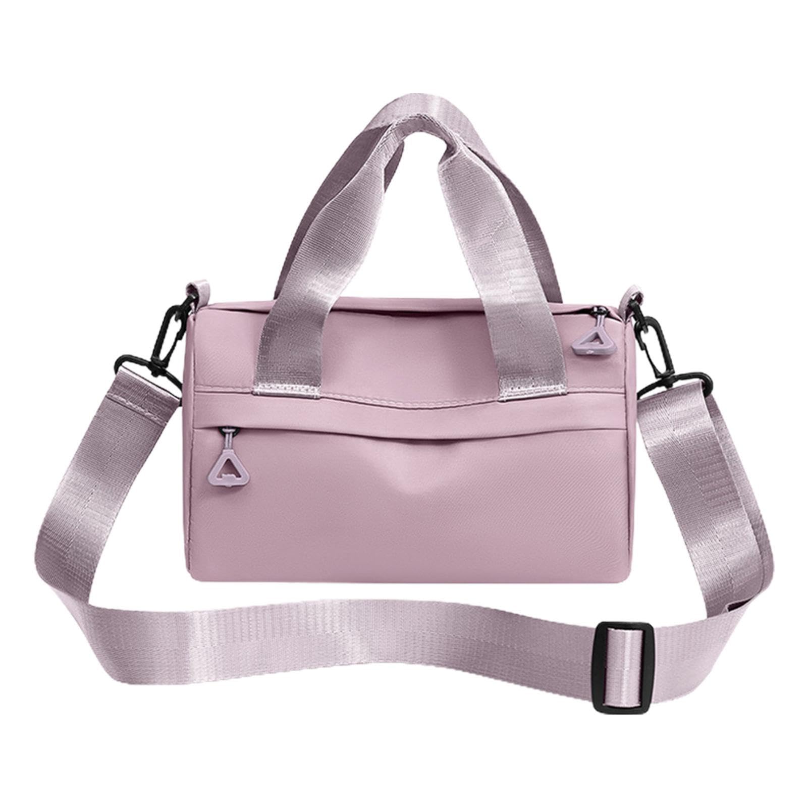 Min-i Gym Bag | Min-i Duffle Bag for Women | Nylon Small Duffle Bag | Waterproof Shoulder Bags Lightweight Zipper Gym Tote Bag with Adjustable Strap for Hiking, Running