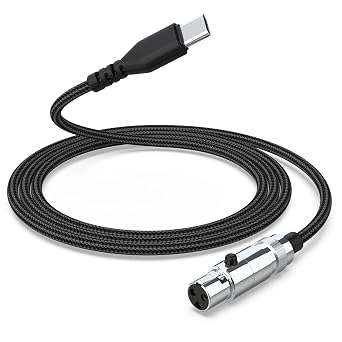 Replacement DT 990 PRO X USB-C Audio Cable Compatible with Beyerdynamic DT900 PRO X, DT770 PRO X, DT700 PRO X, DT1990 PRO MKII, USB C to Mini-XLR Cord for AKG Q701, K240, K702 Headphones