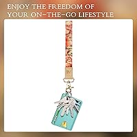 Vista 33 de Ecovision - Llavero con correa para llaves, llaveros de pulsera con 2 argollas para llaves para mujer