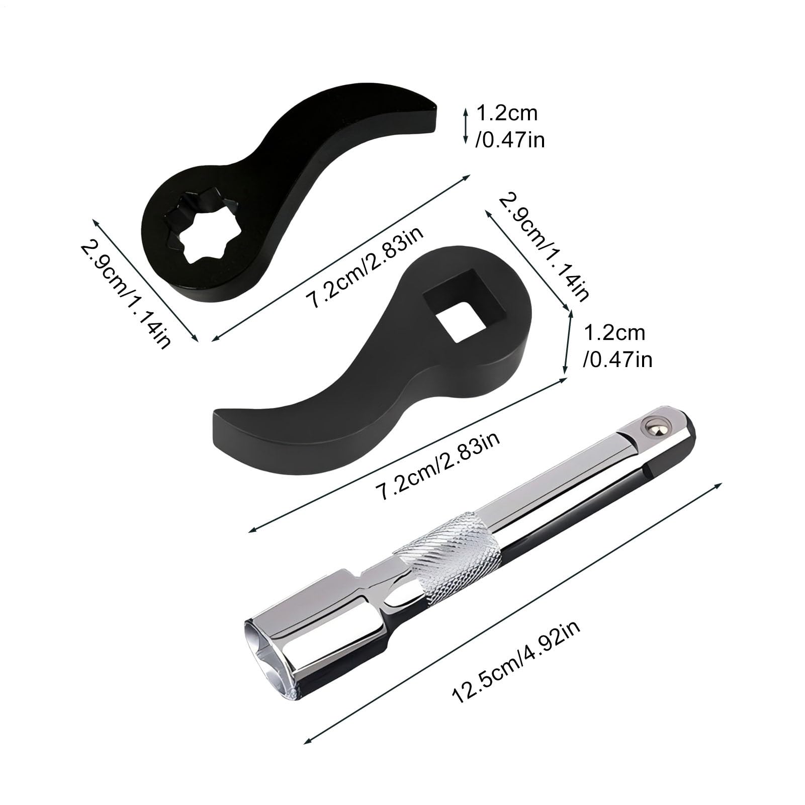 Estrattore Semiasse Auto 2,9x7,2x1,2 Cm Estrattore Albero Motore ABS Acciaio Inossidabile