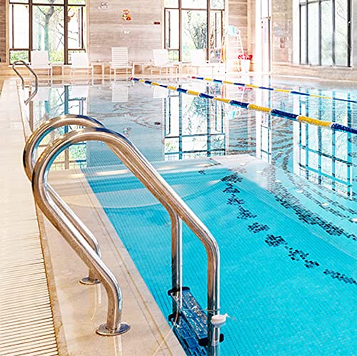 Baranda para piscina de acero inoxidable 2 peldaños miniatura 5
