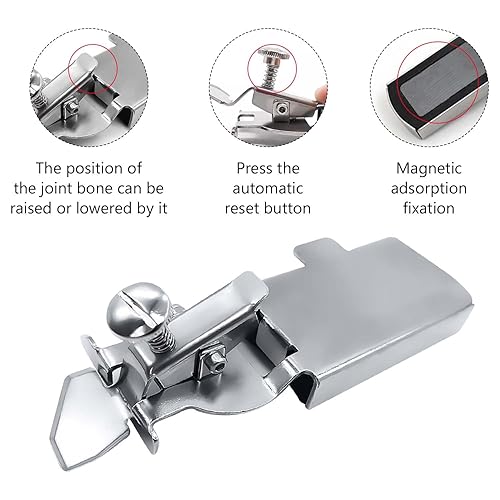 Miniatura 3 de Buddy Sew - Guía de costura magnética, guía de costura magnética BuddySew 2024 para máquina de coser, regla de costura multifuncional de dobladillos