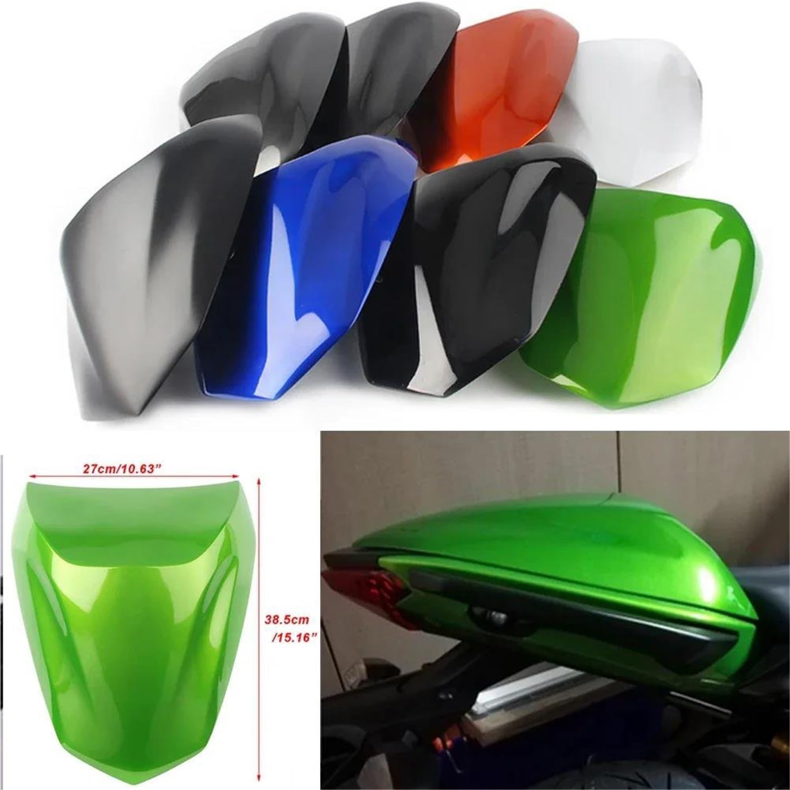 Soziusabdeckung Heckverkleidung Für Kawasaki Für Ninja 400 650 EX650 ER6F ER6N (2012–2016) Soziusverkleidung(Schwarz)
