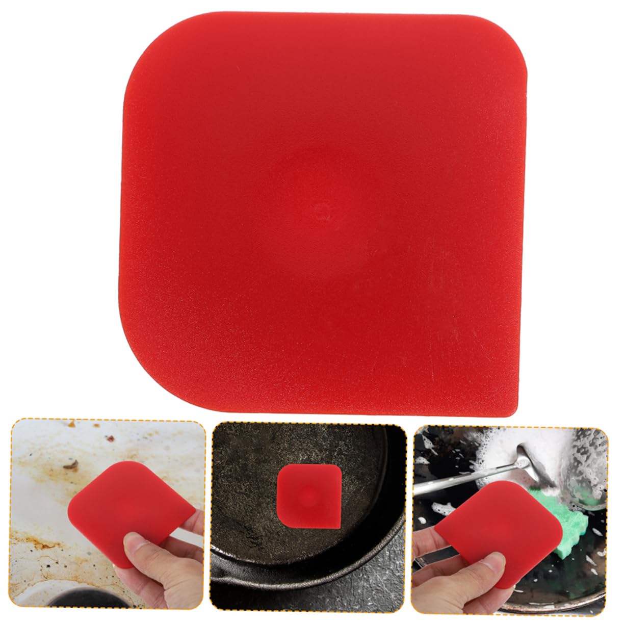 KICHOUSE Kitchen Scraper Set 2-piece Sourdough and Cake Frosting Tool Non-skid Design