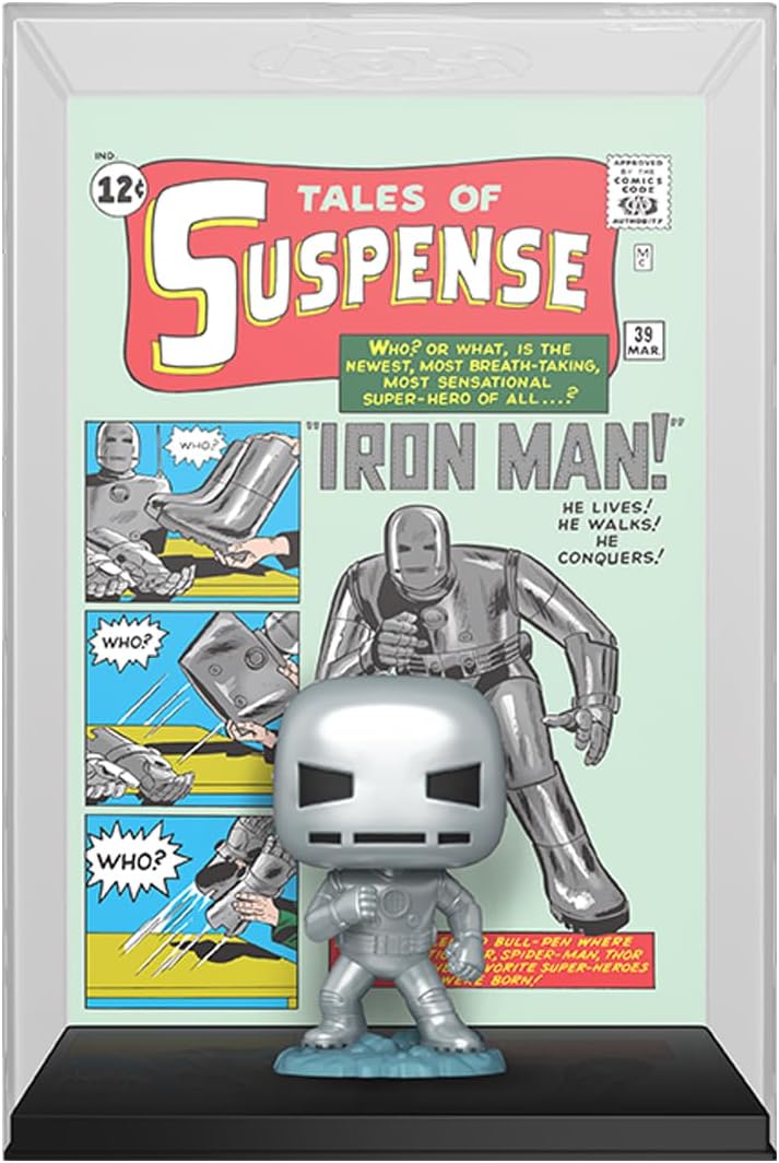 Funko POP! Comic Cover: Marvel - Tales of Suspense #39, Iron Man - Marvel Comics - Collectable Vinyl Figure - Gift Idea - Official Merchandise - for Kids & Adults - Comic Books Fans