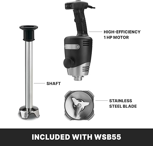 Miniatura 3 de Waring Commercial Big Stix batidora de inmersión con eje desmontable NegroPlateado