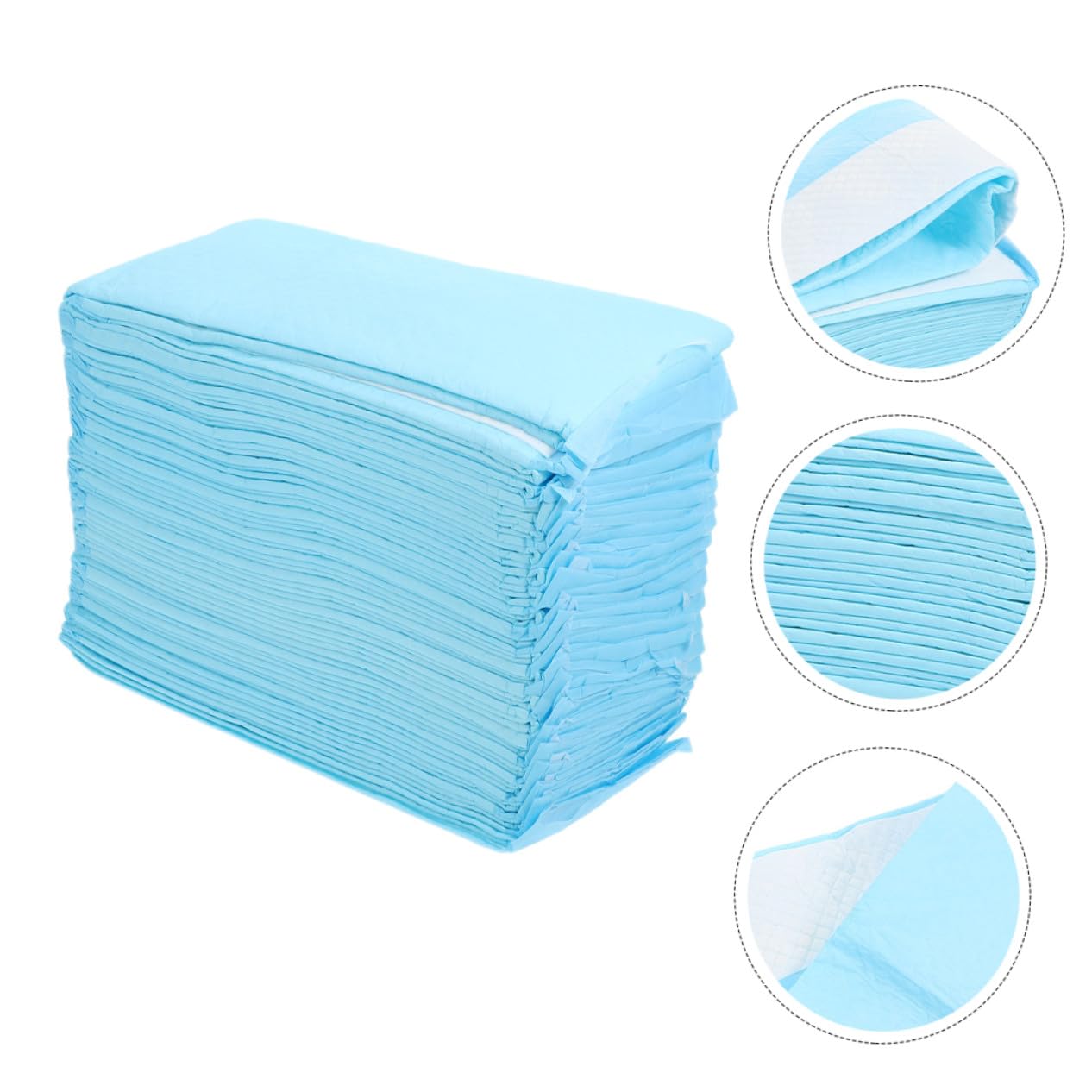 ibasenice 40 pièces Alèses Jetables pour Chien Tapis Absorbants Anti-Fuite Ultra pour Propreté Animaux