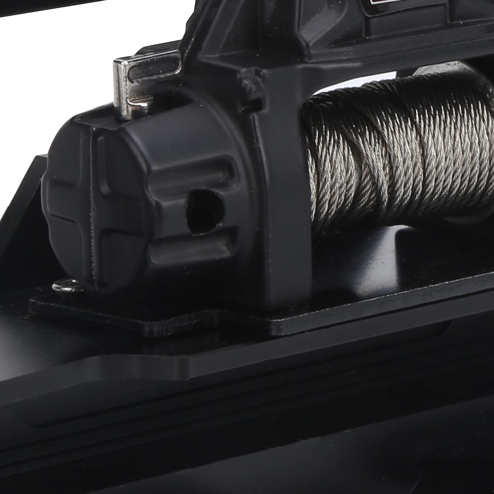Przedni przednie zderzak RC z wciągarką i światłem LED elektryczna wciągarki i kontroler Traxxas Trx4 Axial SCX10 II Black 180 mm