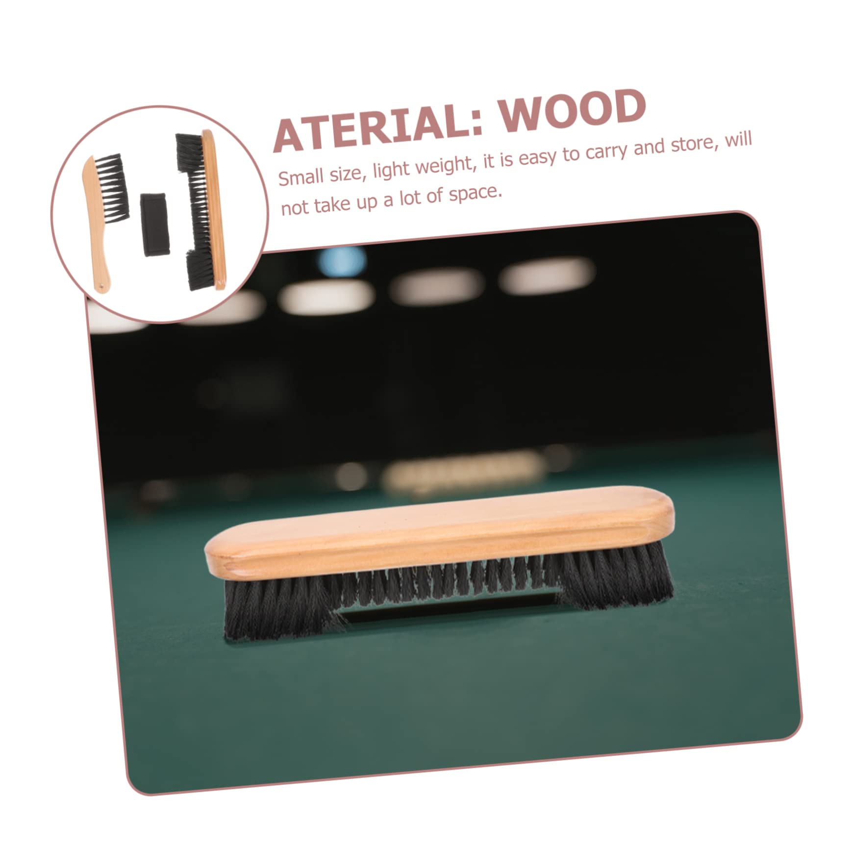 TMISHION Brosse de billard 2 pièces piscine billard table de billard brosse cheveux balayage