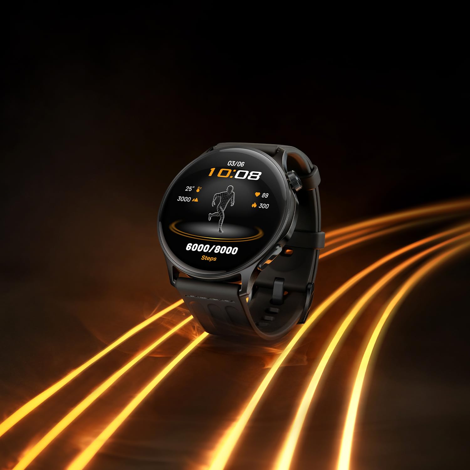 Oppo Watch S Smartwatch - Écran AMOLED 1,5", jusqu'à 10 Jours de Batterie, ECG, SpO2, Plus de 100 Modes Sportifs, résistance IP68, Compatible avec Android et iOS - Noir