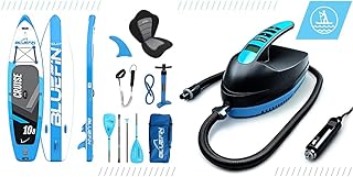Bluefin Cruise 10'8 SUP Package|SUP Electric Pump| Inflatable Paddle Board | Fibreglass Paddle | Kayak Conversion Kit | All Accessories | 5 Year Warranty | Multiple sizes: Kids, 10’8, 12’, 15’
