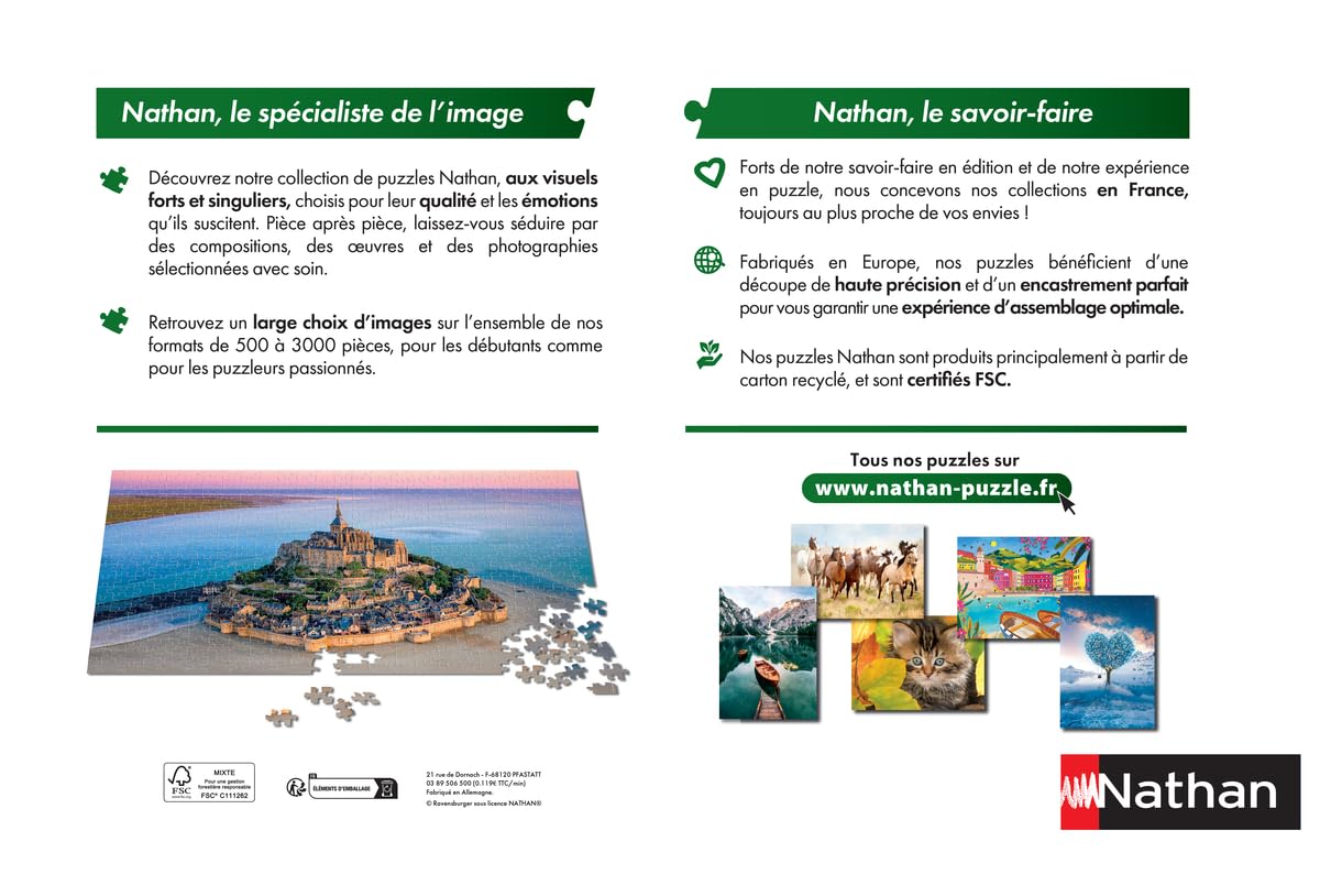 Nathan - Puzzle 3000 pièces - Abstraction Végétale/Amaury Dubois - Adultes et Enfants dès 14 Ans - Puzzle de qualité supérieure - Encastrement Parfait - Collection Artiste - 12001550