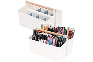 Craft Caddy Organizer with Handle 2 Pack