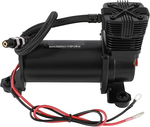 Miniatura 7 de cciyu Bomba de compresor de aire de 200 PSI Compresor de aire portátil 12V DC Inflador de neumáticos Kit de compresor de suspensión de aire