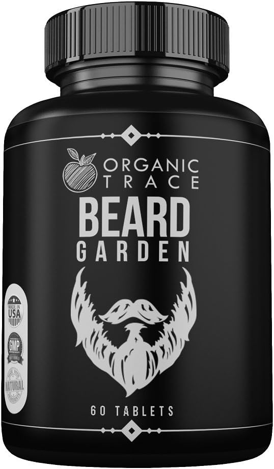 Beard Garden- The Ultimate Beard, Hair and Mustache Supplement. All-Natural Ingredients That Work! Quickly and Naturally Grow A Thicker, Fuller Beard and Mustache. The BEST Beard Vitamin Supplement.