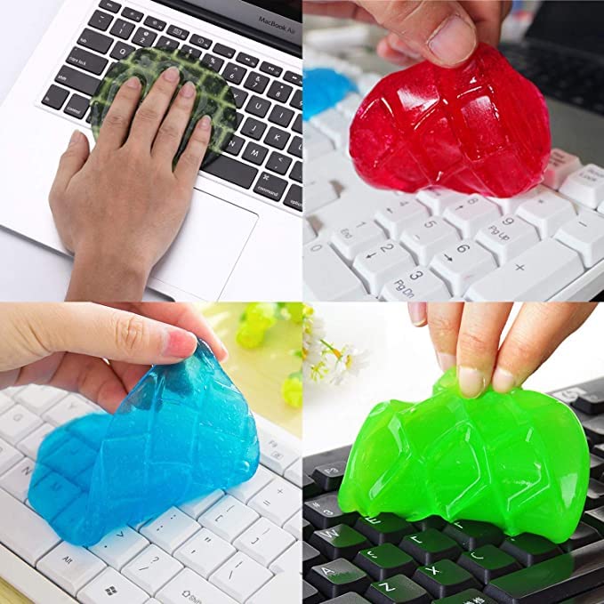 ARYAMURTI Car Air Vent Magic Dust Cleaner Gel Household Auto Laptop Keyboard Office Gap Wash Mud Cleaning Removal Slime Rubber - Image 2