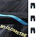 MY KILOMETRE Men's Swimsuit Jammer Solid Swim Jammers Endurance Long Racing Training Swimsuit Black