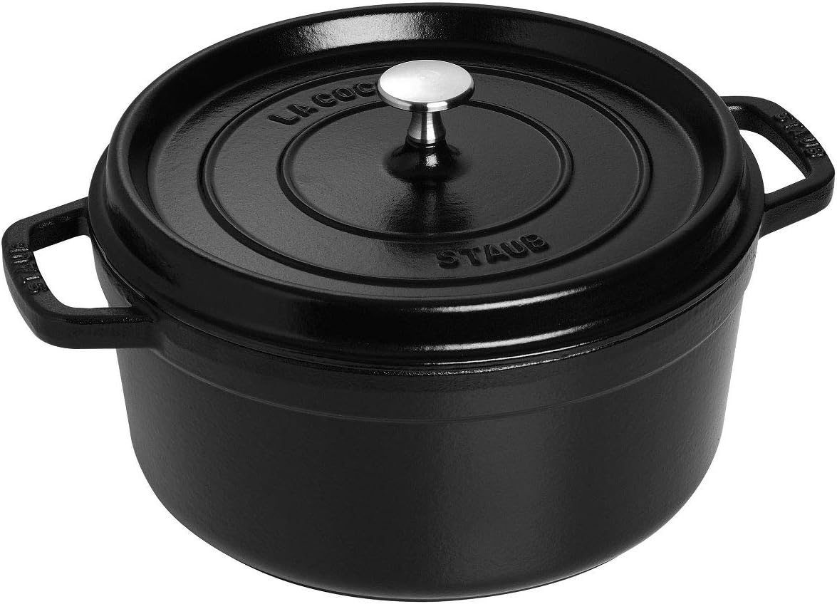 Round Dutch Oven 4-Quart Matte Black