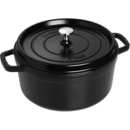 Staub Round Dutch Oven 4-Quart Matte Black