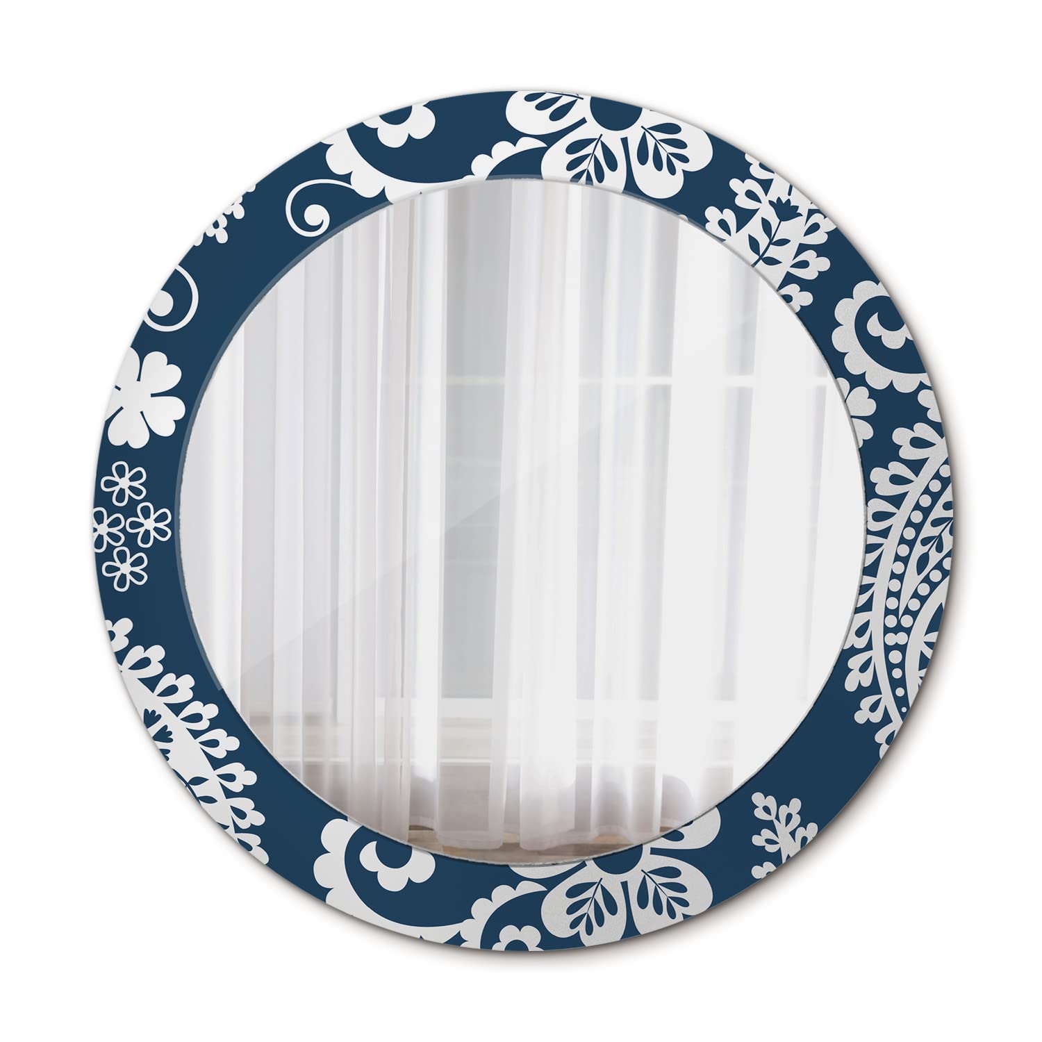 Miroir mural rond Ø70 cm Tulup en verre pour salle de bains maquillage