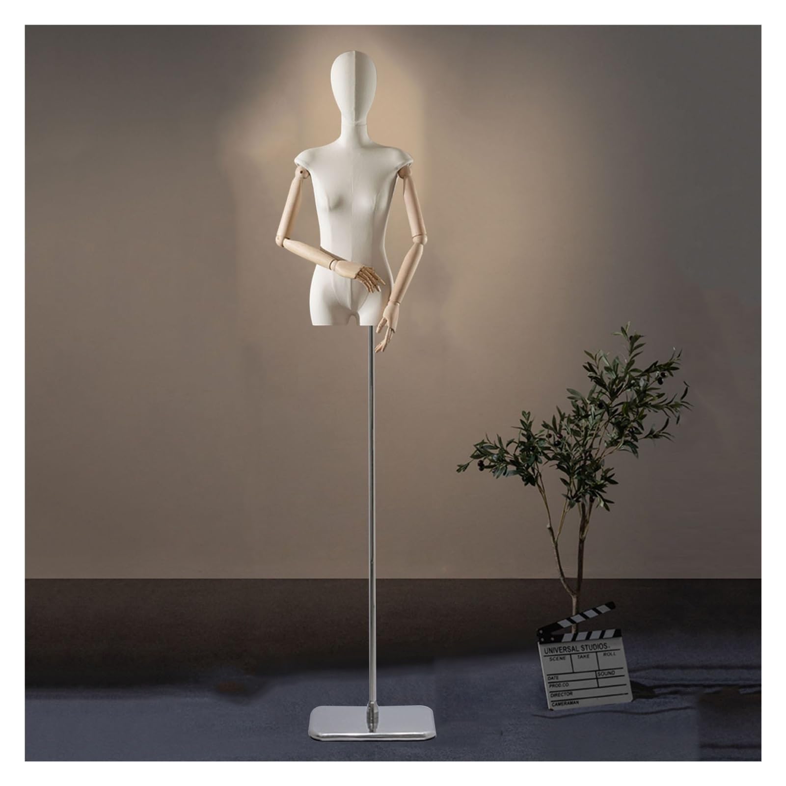 ITOSUI Adjustable Female Dress Form Mannequin Torso with Anti-Fingerprint Base - Perfect for Jewelry Displays, Clothing Stores, Sewing, and Fashion Design Showcase.