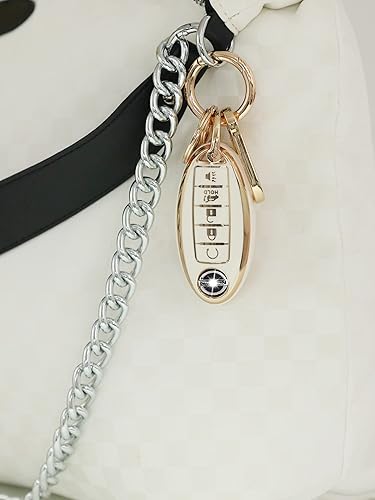 Miniatura 4 de LEERLY Funda para llavero para accesorios Nissan, Blanco