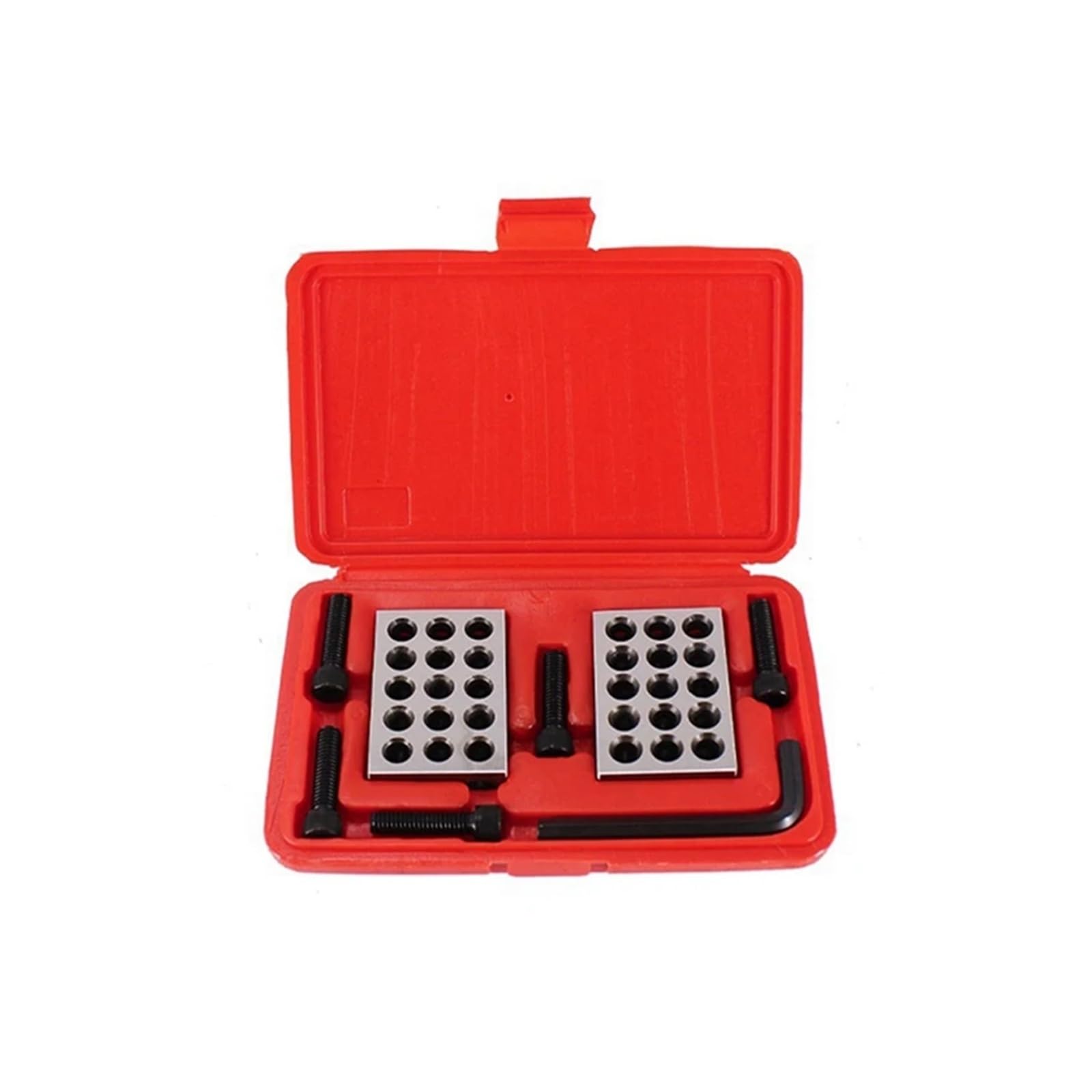 Gqnblvhzupdm One Color Gauge Block Set, Milling Machine Parallel Pad Set Steel 25-50-75Mm 23 Hole Gauge Block Tool