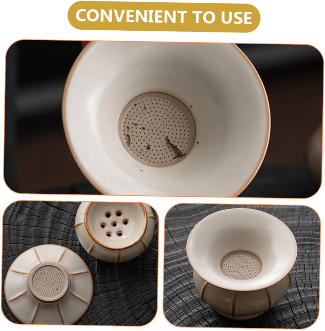 Fiestaware Dinnerware Set Ceramic Tea Filter Tea Infuser Filter Strainer Ceramic Infuser for