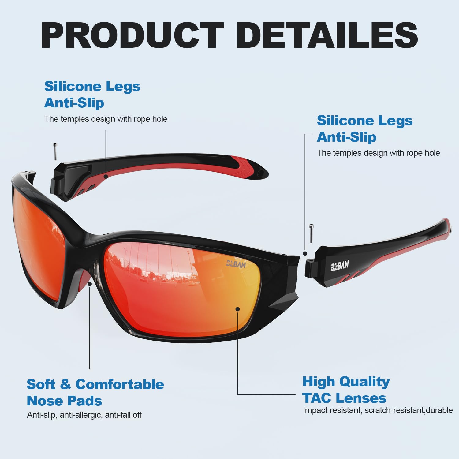 Sportowe polaryzacyjne okulary przeciwsłoneczne dla mężczyzn i kobiet ochrona UV400 wędkarstwo jazda bieganie baseball golf okulary przeciwsłoneczne