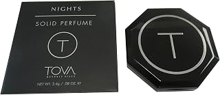 Nights Solid Perfume Compact – Travel-Size Pocket Perfume Dab-On for Women – Floral Musk – USA Made & Cruelty-Free – 2.4 g