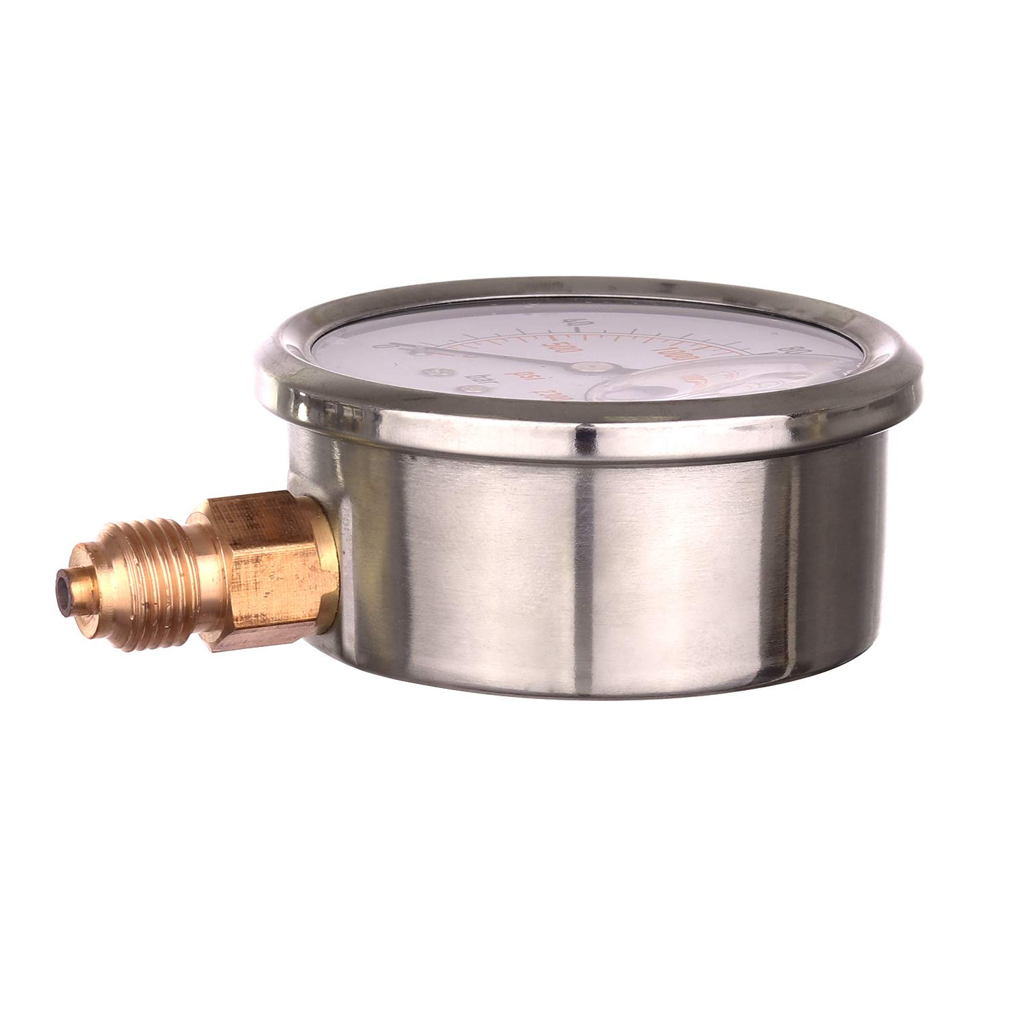 Manometro Con Glicerina Altamira MAN0-400G4 0-400 Psi De 4 - Foto 2