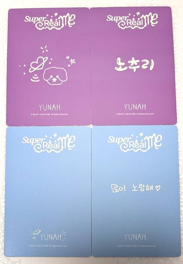 Amazon.co.jp: 公式ILLITアイリット ユナ WEVERSE MD 封入トレカ4枚