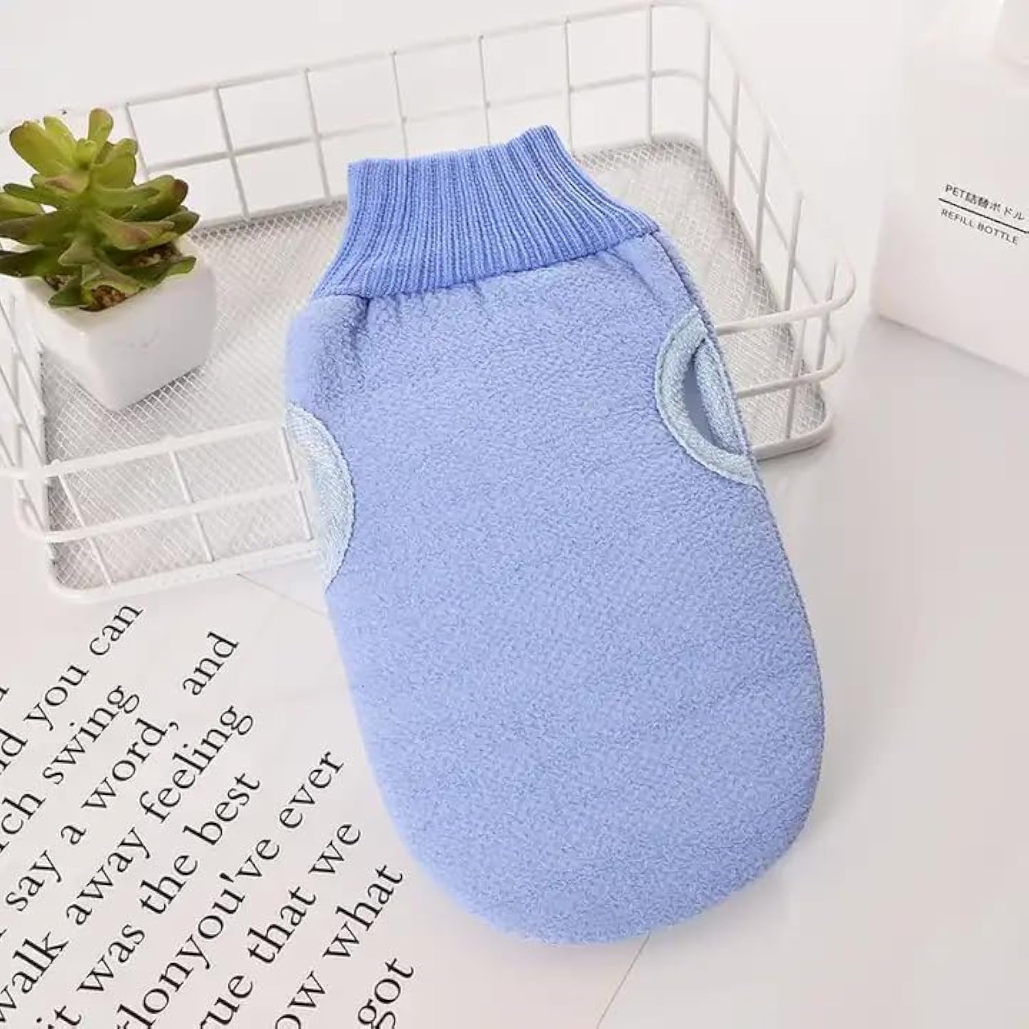 Exfoliating Back Scrubber Set, 3 Pcs for Deep Clean