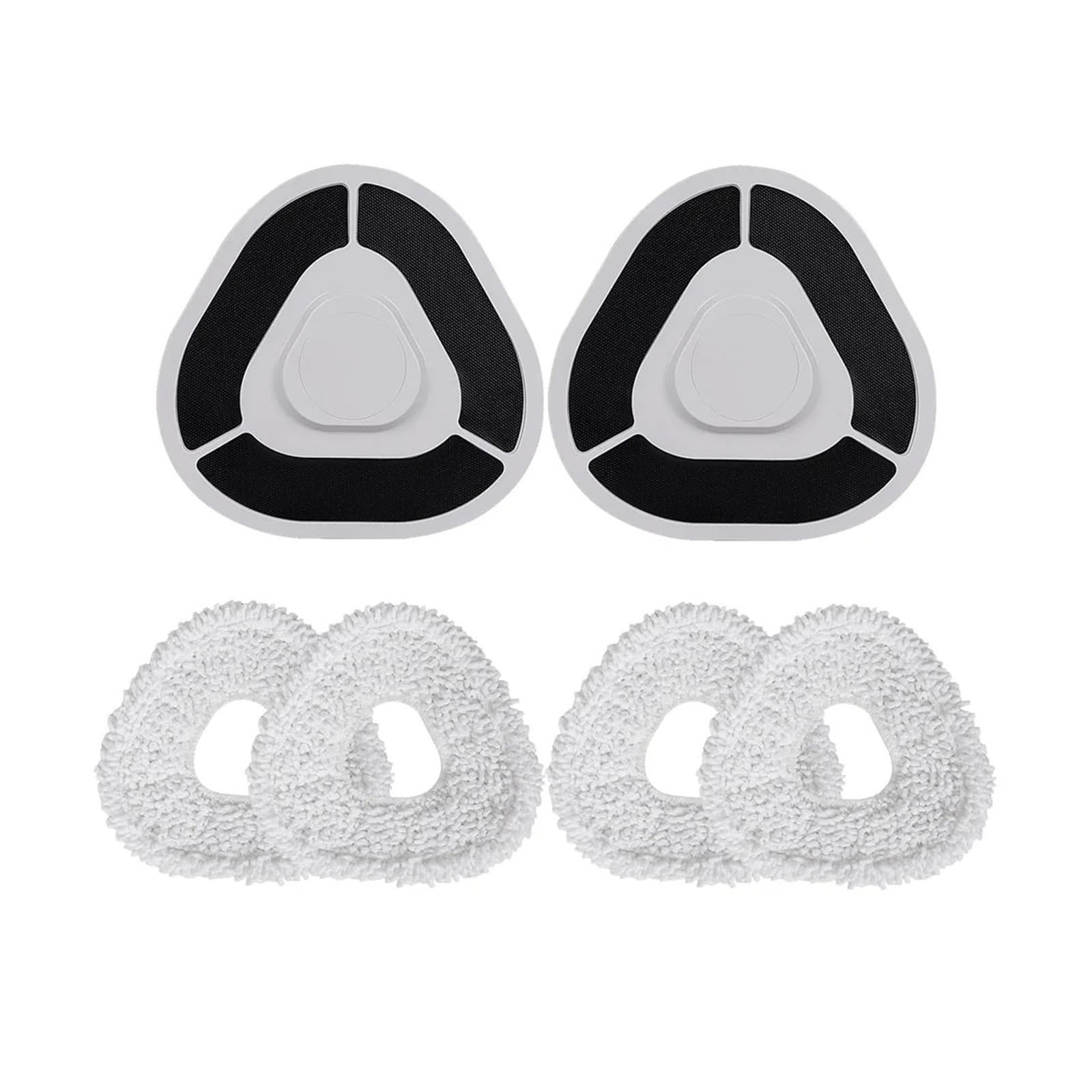 VIXWDRUTY Mop Stand And Mop Cloth，Compatible For Narwal， Compatible For Freo，Z Ultra J3 J4 J4 Lite J5 Sweeping Robot Mop Cloths Rag Spare Parts(6PCS Set)