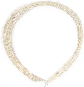 Generic Cabelo de arco de violino, substituição profissional de pelo de cavalo branco para arco de violino, com fácil instalação, durabilidade de longa duração e qualidade de som aprimorada (3/4)