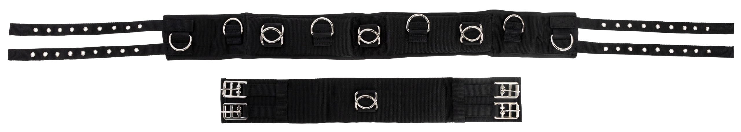 KERBL Cinchuelo para Dar Cuerda de Nailon, 9 Anillos Poni, cincha Regulable