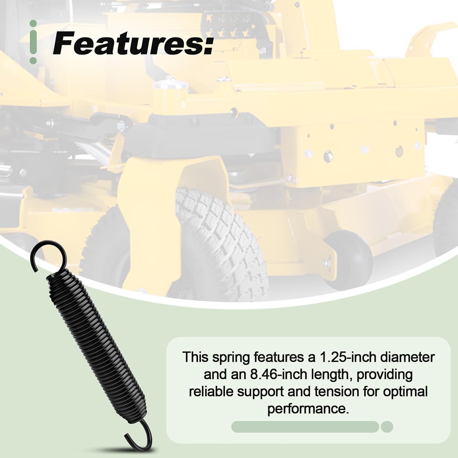 Deck Tension Spring Compatible with Cub Cadet ZTX4 ZTX5 ZTXS4 ZTXS5 54" 60" PRO X Stand-On Mower Replace 732-05360A 732-05360B 732-05360