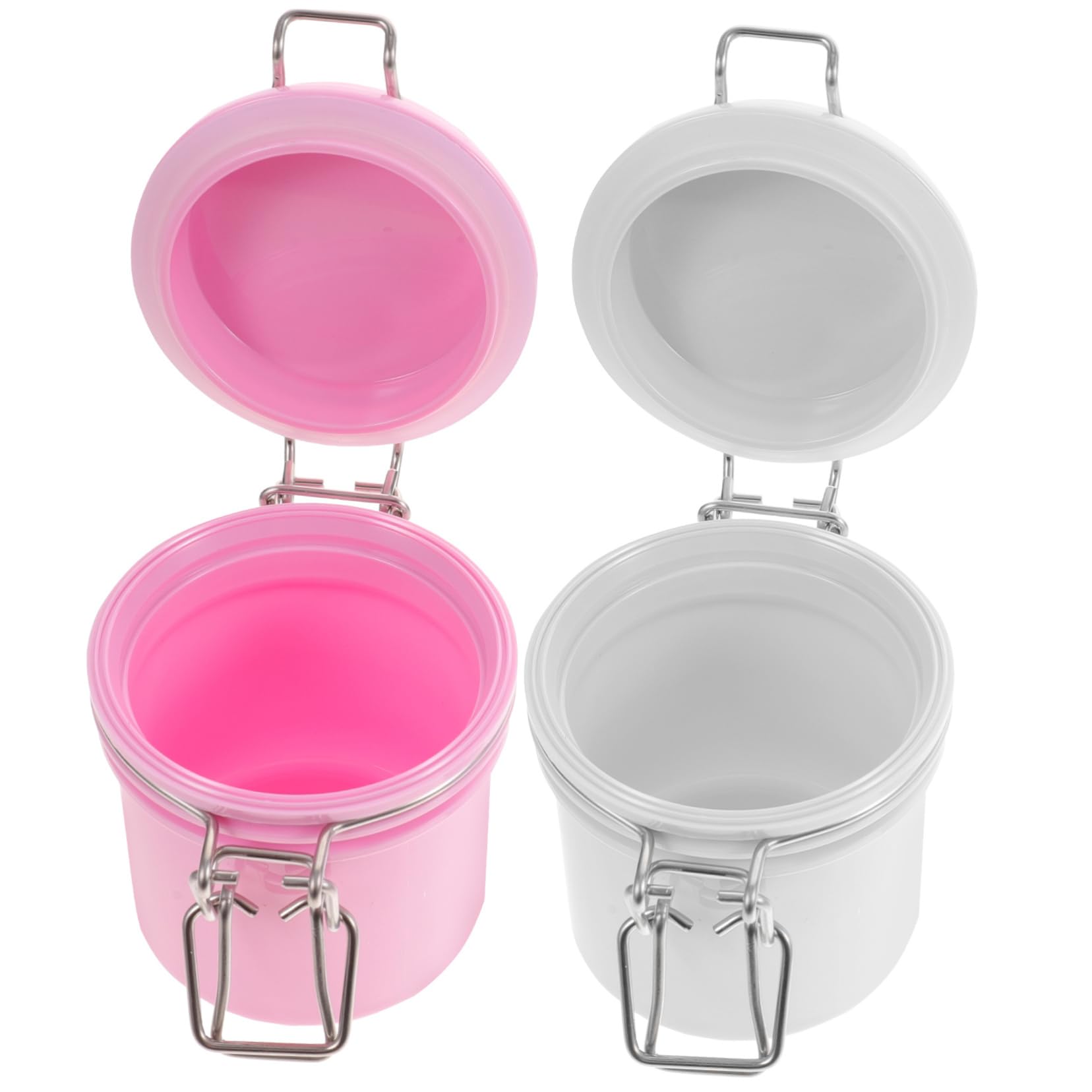 Ipetboom Eyelash Extension Containers 2 Sealed Jars for Lash Large Capacity Leakproof Easy to Store