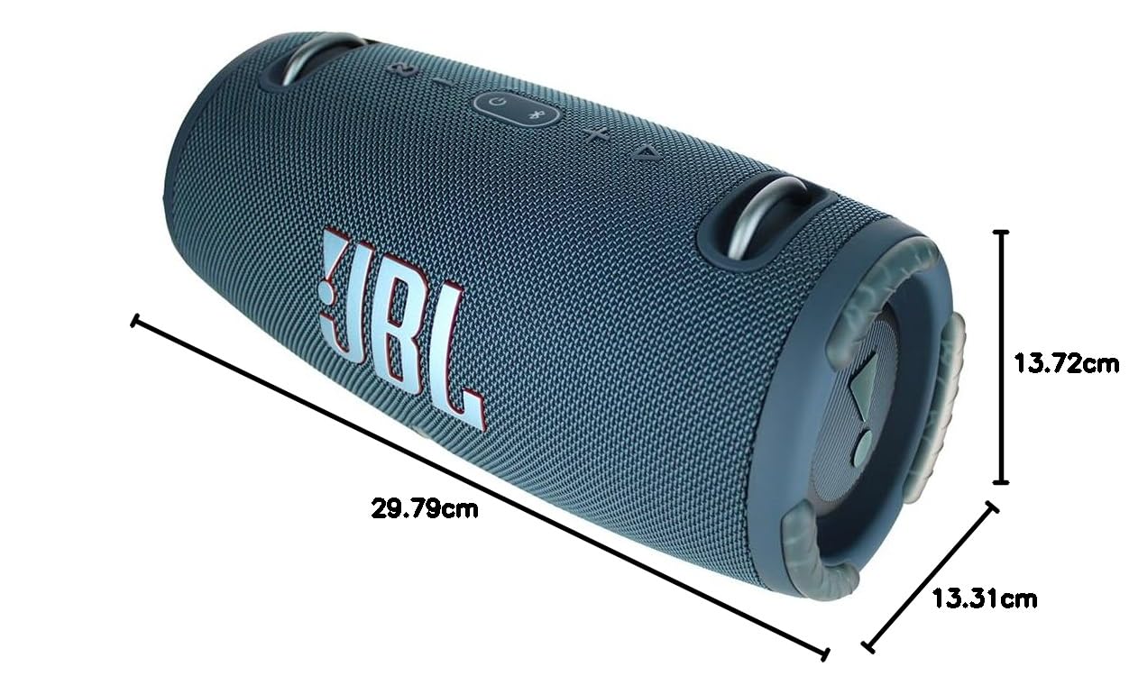 JBL Xtreme 3 Portable Bluetooth Speaker (Blue) with Extended