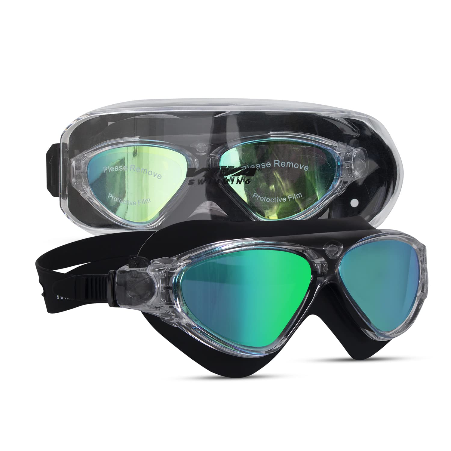 Viva Swimming Competition Swim Goggles Clear Lens & Wide-Vision Swimming Goggles with UV and Anti Fog Protection for Adult Men Women (B0BXGMN2MK) Amazon Price History, Amazon Price Tracker