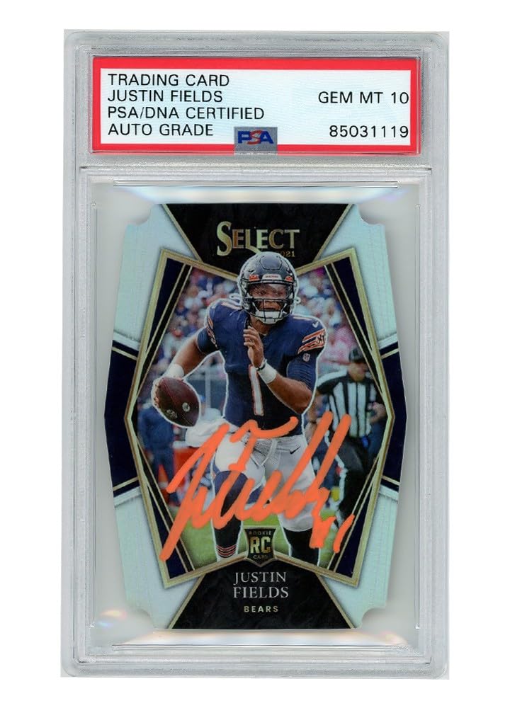 Amazon.com: Justin Fields 2021 Panini Select Premier Level Silver