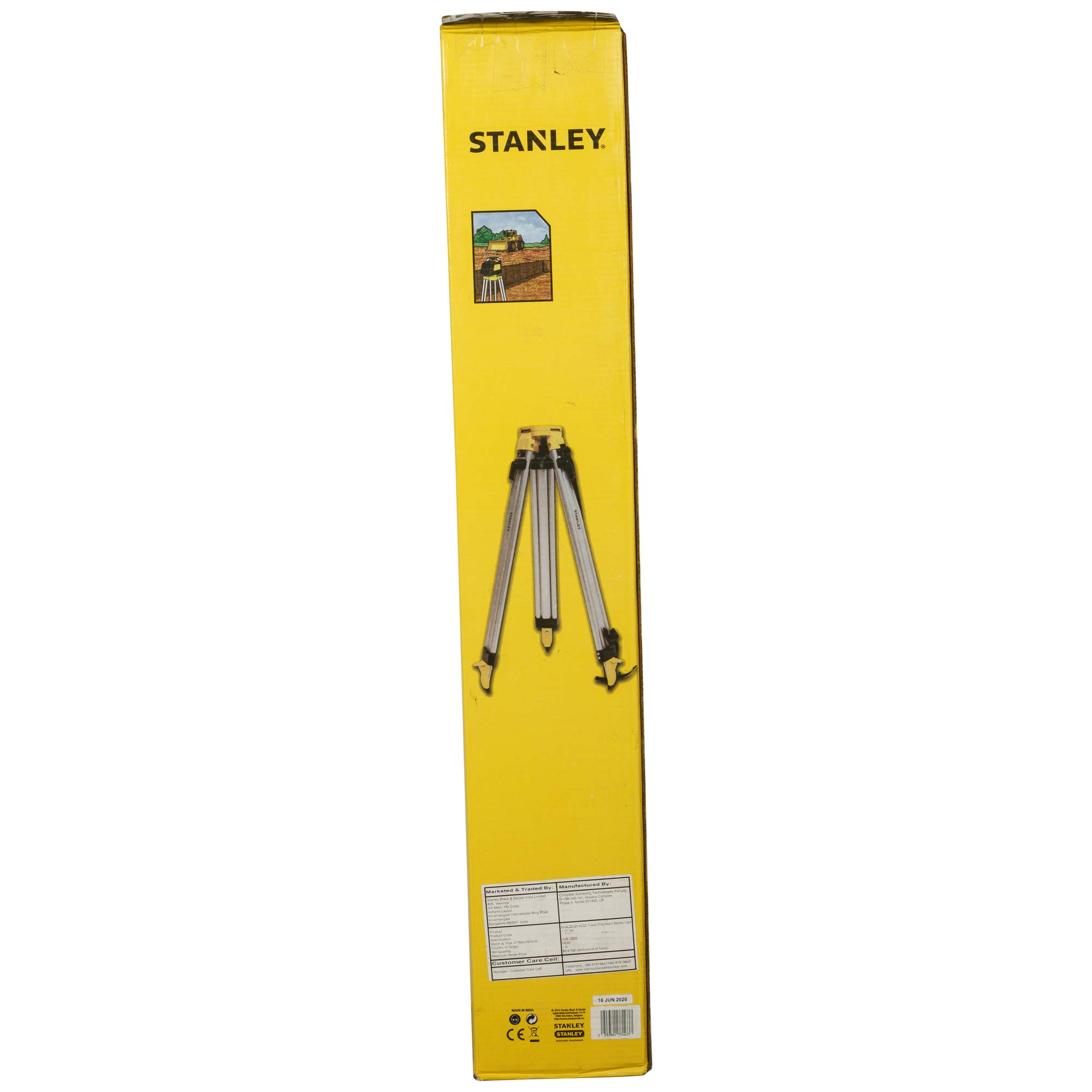 STANLEY Trépied aluminium standard TP1 pour niveau optique 97-162 cm - Electroportatif et machine