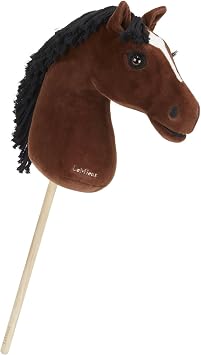 LeMieux Hobby Horse Chancer - Racing Bay Thoroughbred - Realistic Head - Perfect For Kids