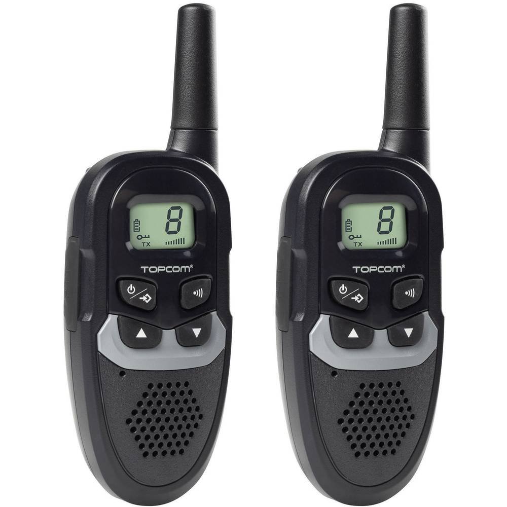 Talkie Walkie Topcom RC-6410 – Portée : jusqu'à 6 km – Nombre de canaux : 8