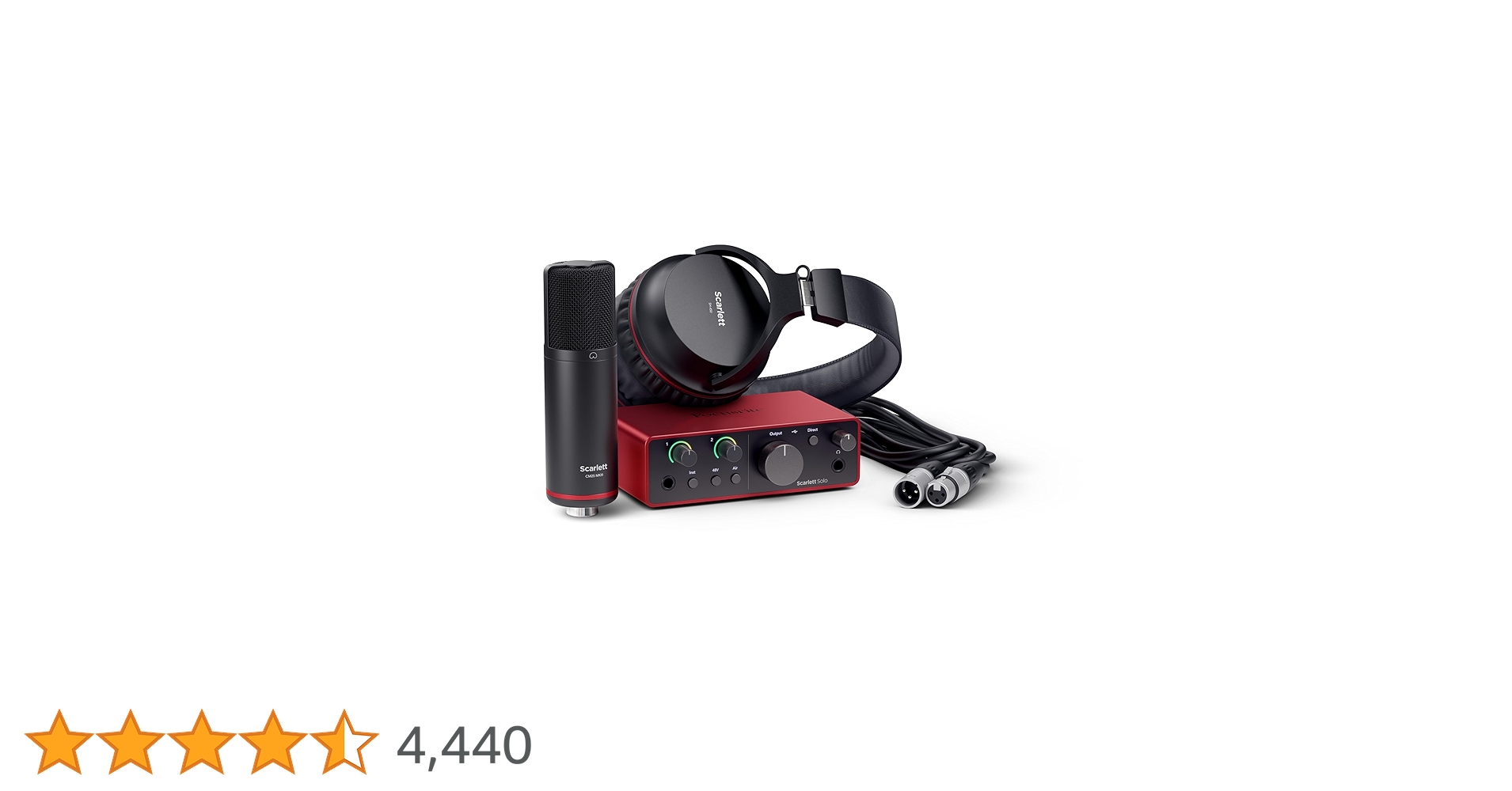 Amazon.co.jp: Focusrite Scarlett Solo Studio 第4世代 USBオーディオ