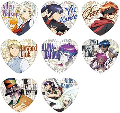 Amazon D Gray Man Hallow ハート缶バッジコレクション 8個入りbox アニメ 萌えグッズ 通販