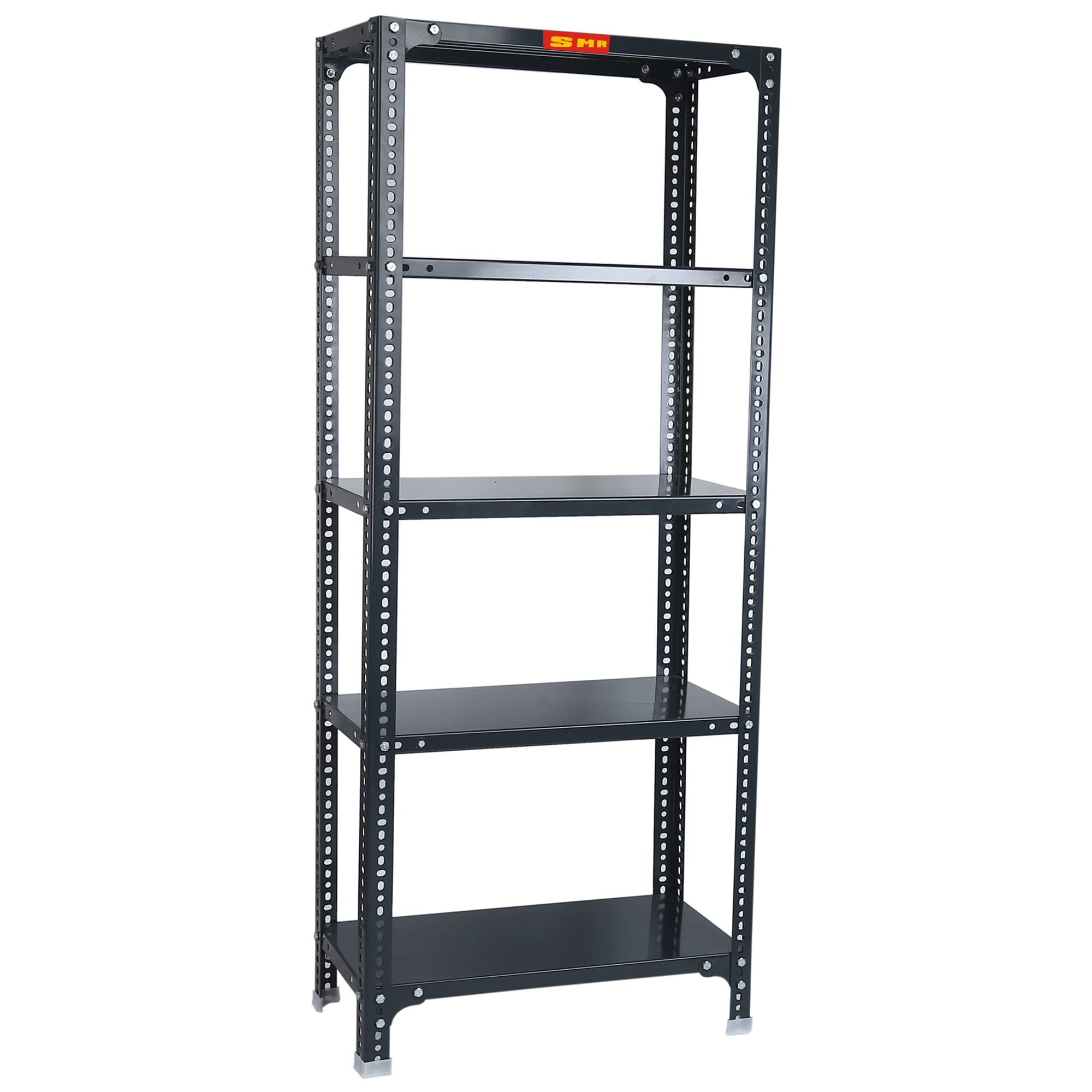 SMR Prime CRC Sheet 24 Gauge Multipurpose Slotted Angle Rack with 5 Shelf For Home, Office & Industry - (60x24x12 In, 12.5 Kg | 16 Gauge Angle-Grey)-image-38