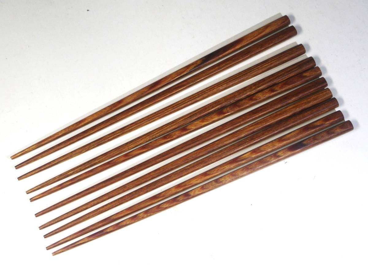 茶色　箸　木目箸 茶色箸木目箸