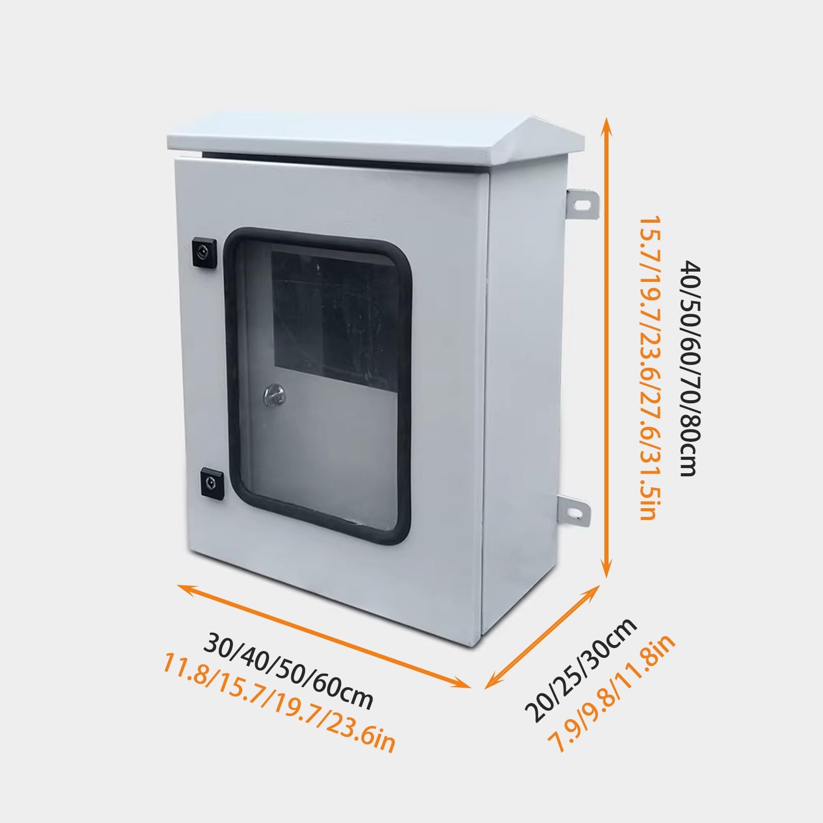 Aufputz-Verteilerdose For Den Außenbereich,Abzweigdose Mit Doppelter Tür,verstärkt,gute Wärmeableitung,für Außenwerbetafeln Und Lagerhallen(70x50x25cm/27.6x19.7x9.8in)